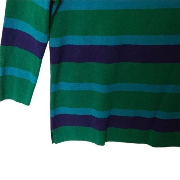 Banana Republic Blue Green Striped Sweater size S Small - Picture 5 of 7